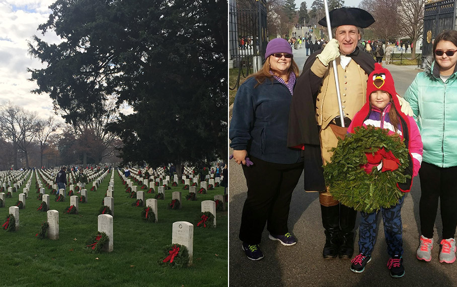Alpha Corporation Volunteers in Wreaths Across America Program at Arlington National Cemetery