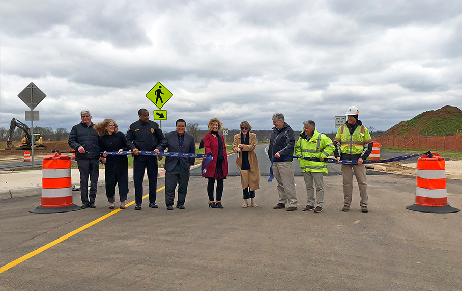 Tuesday, April 17, 2018: Alpha team members were honored to support the ribbon-cutting event for the final segment of Battlefield Parkway in Leesburg, Virginia