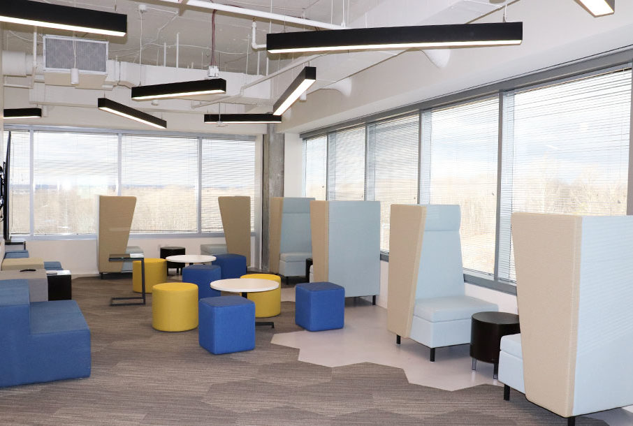 We’ve Moved! Alpha Corporation's New Office Space in Dulles, VA - Chill Out Area