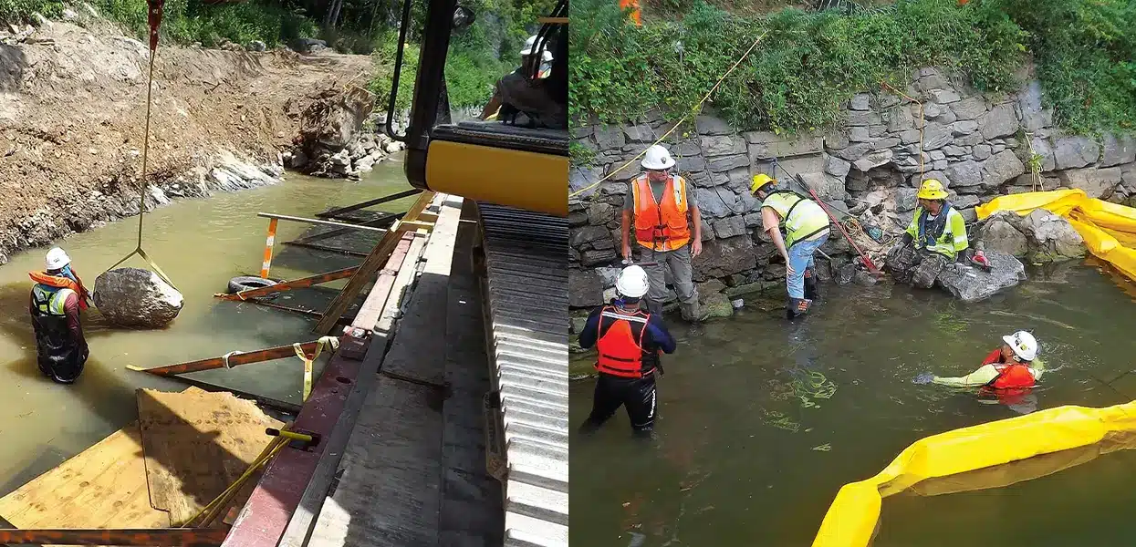 C&O Canal Rehabilitation of Stone Wall and Tow Path at McMahon’s Mill